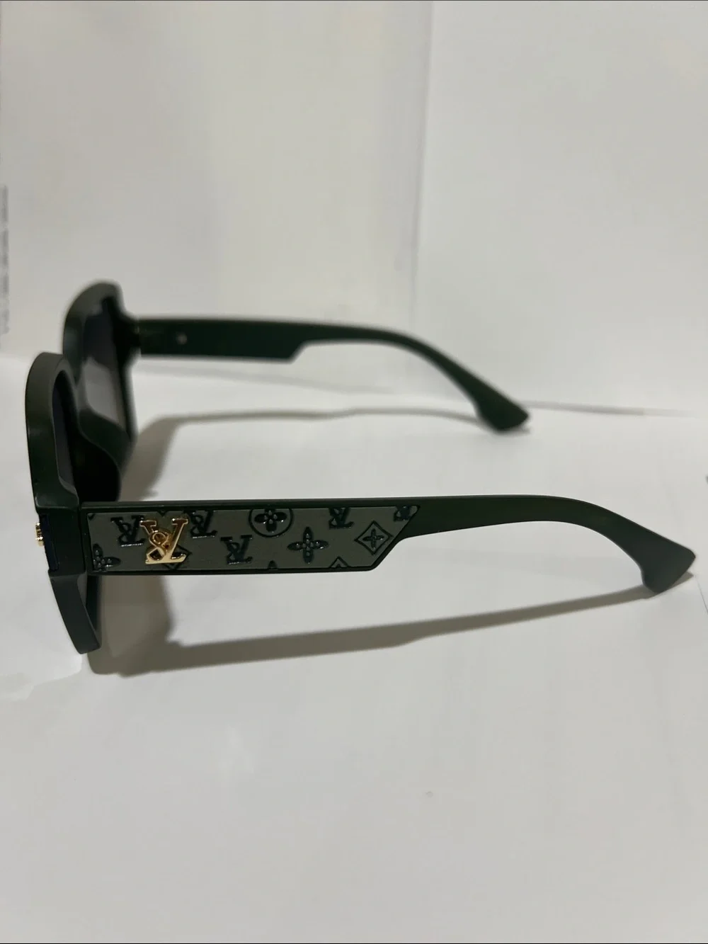 Louis Vuitton Dark Green Oversized Square Sunglasses with Gradient Lenses